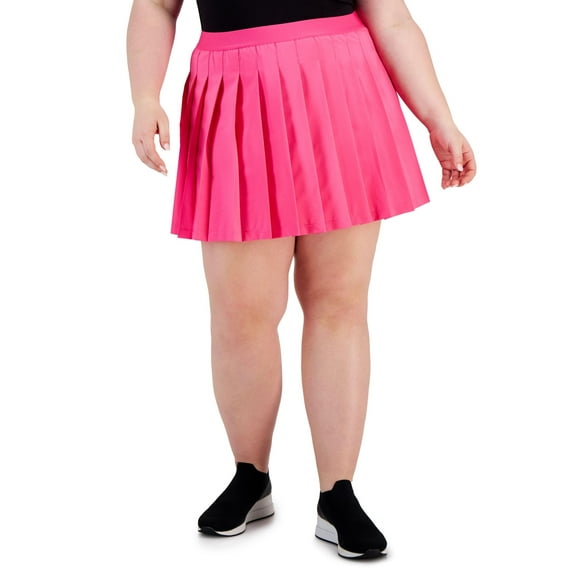 Ideology Plus Size Pleated Skort Pink Shock 3X
