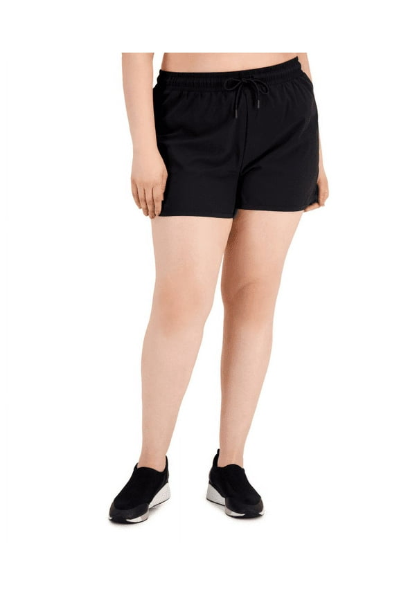 Id Ideology Plus Size Running Shorts, Black, 2X