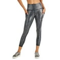 thumbnail image 1 of Id Ideology Women's Active Shine Length Leggings Black Size S, 1 of 3