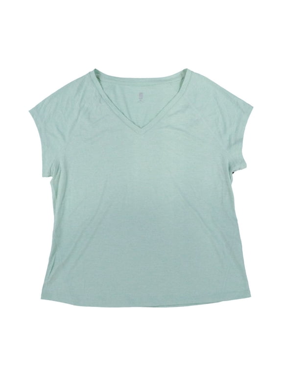 Id Ideology Women's Essentials Rapidry Heathered Performance T-Shirt, Mint, XL