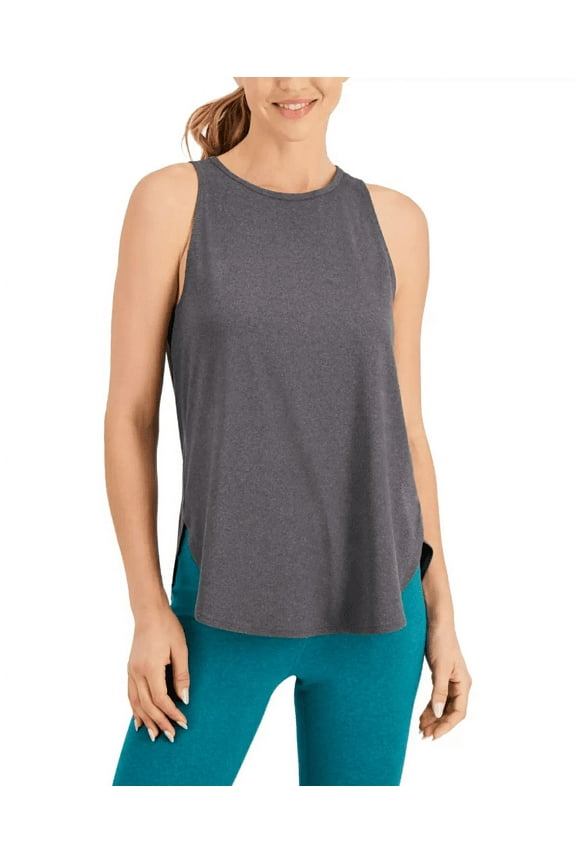 ID Ideology Womens Essentials Sweat Set Tank Top Deep Charcoal XS