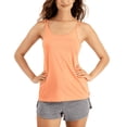 thumbnail image 1 of ID Ideology Womens Solid Strappy Back Techy Knit Tank Peach Echo M, 1 of 1