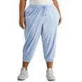 thumbnail image 1 of Id Ideology Womens Performance Plus Size Cropped Jogger Pants, Blue, 2X, 1 of 3