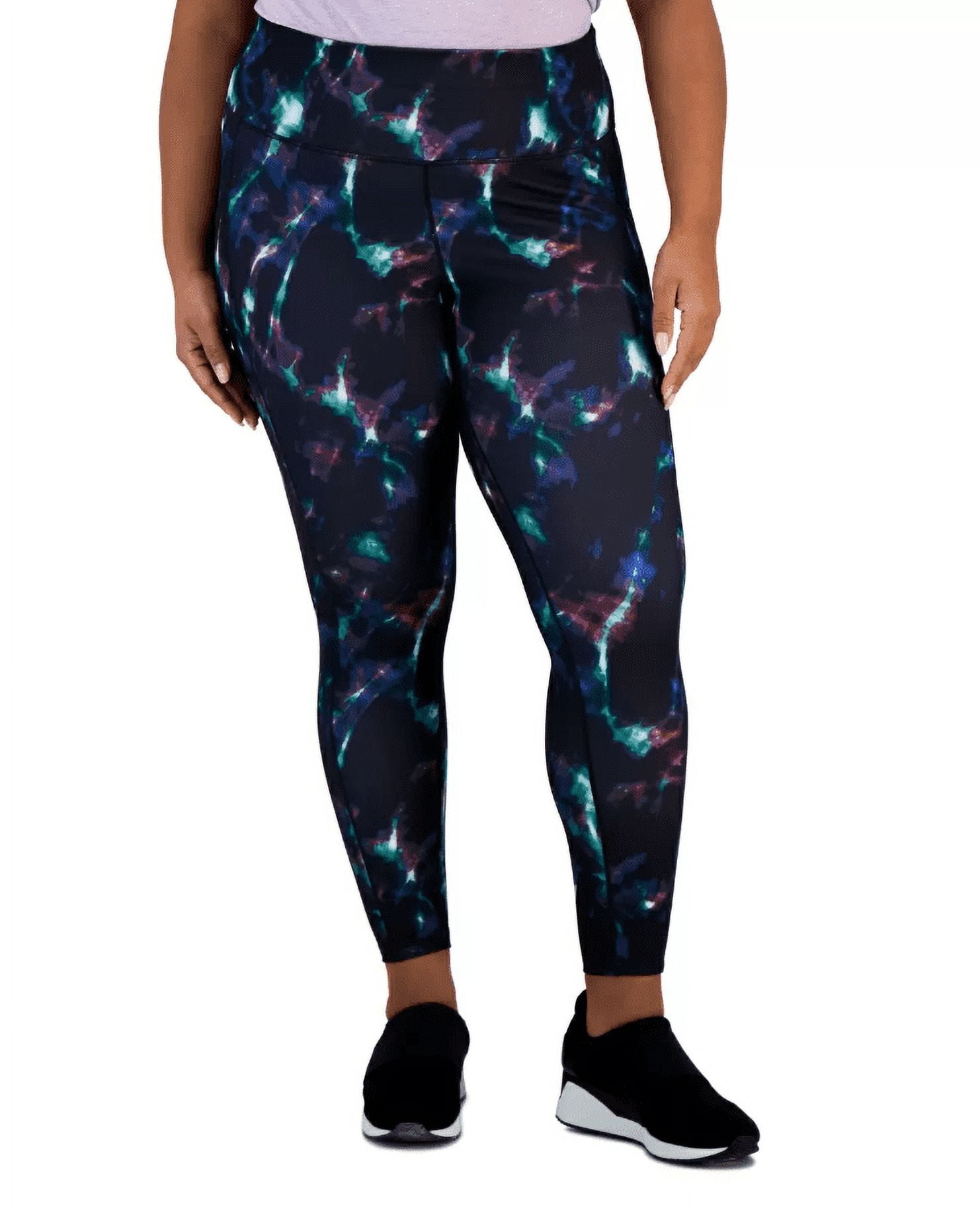Id Ideology Womens Compression Reversible 7 8 Leggings Black Size Small main image 0
