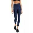 thumbnail image 1 of Id Ideology Womens Plus Size Embossed Star 7/8 Leggings, Navy Stars, 2X, 1 of 5
