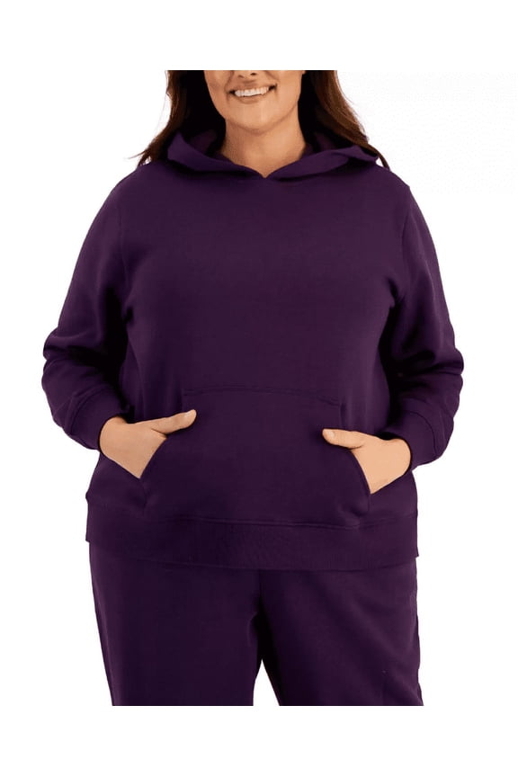 ID Ideology Plus Size Fleece Hooded Pullover Sweatshirt Pullov Fig 3X