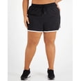 thumbnail image 1 of Id Ideology Womens Plus Size Running Shorts, Black, 3X, 1 of 4