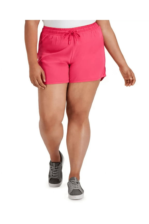Id Ideology Womens Plus Size Running Shorts, Pink, 2X