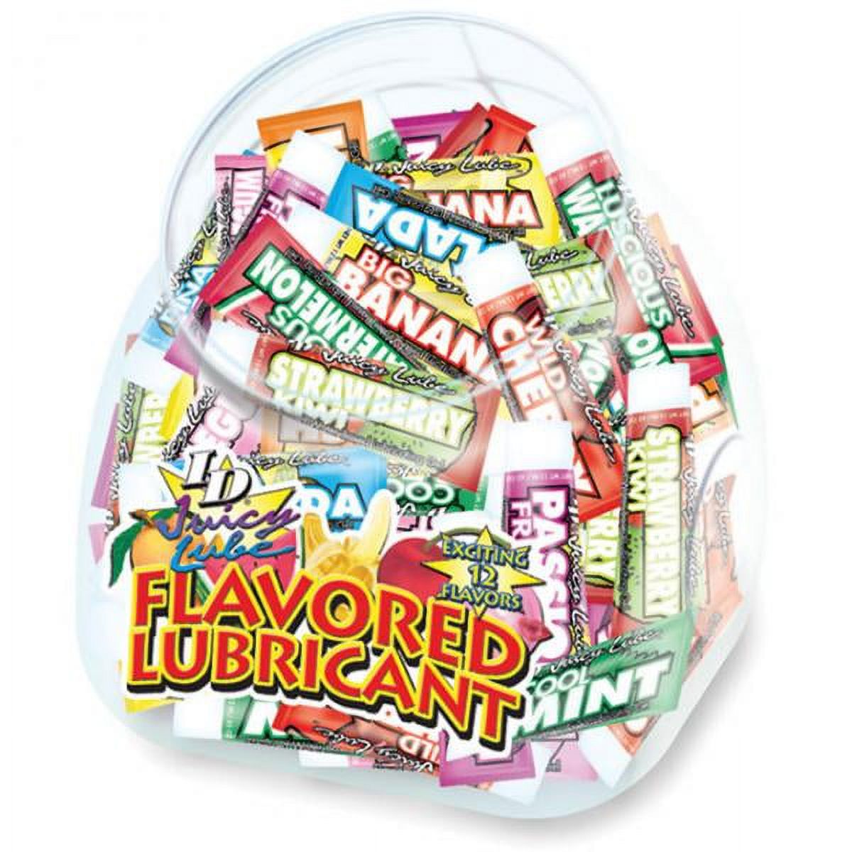 Id Juicy Lube 12ml Assorted Tubes (jar Of 72) Flavored Lubricant