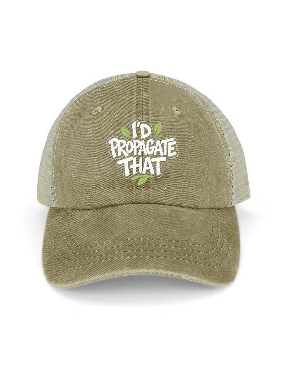 Id Propagate That Khaki Baseball Cap for Men Women, Adjustable Snapback Hats Trucker Hat