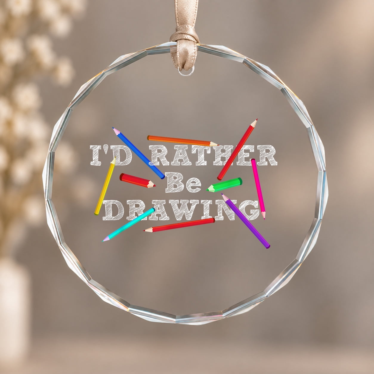 Ormaments Drawing Id Rather Be Drawing Artist Art Teacher Sketching Lover Ornament ...