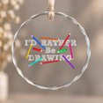 Ormaments Drawing Id Rather Be Drawing Artist Art Teacher Sketching Lover Ornament ...