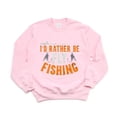 thumbnail image 1 of Id Rather Be Fly Fishing Funny Quote Retro Fly Fisher Humor Hobby Rod Sweatshirt, for men & women, up to size 5XL, 1 of 3