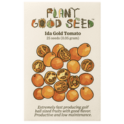 Plant Good Seed Organic Ida Gold Tomato Seeds for Planting 25 Count, Orange Determinate, Fast Growing