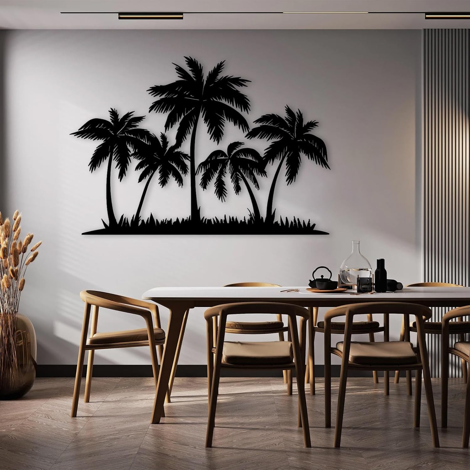 Metal Palm Tree Wall Art, Metal Tree Wall Art, Tree Sign, Metal Wall Decor, Inte