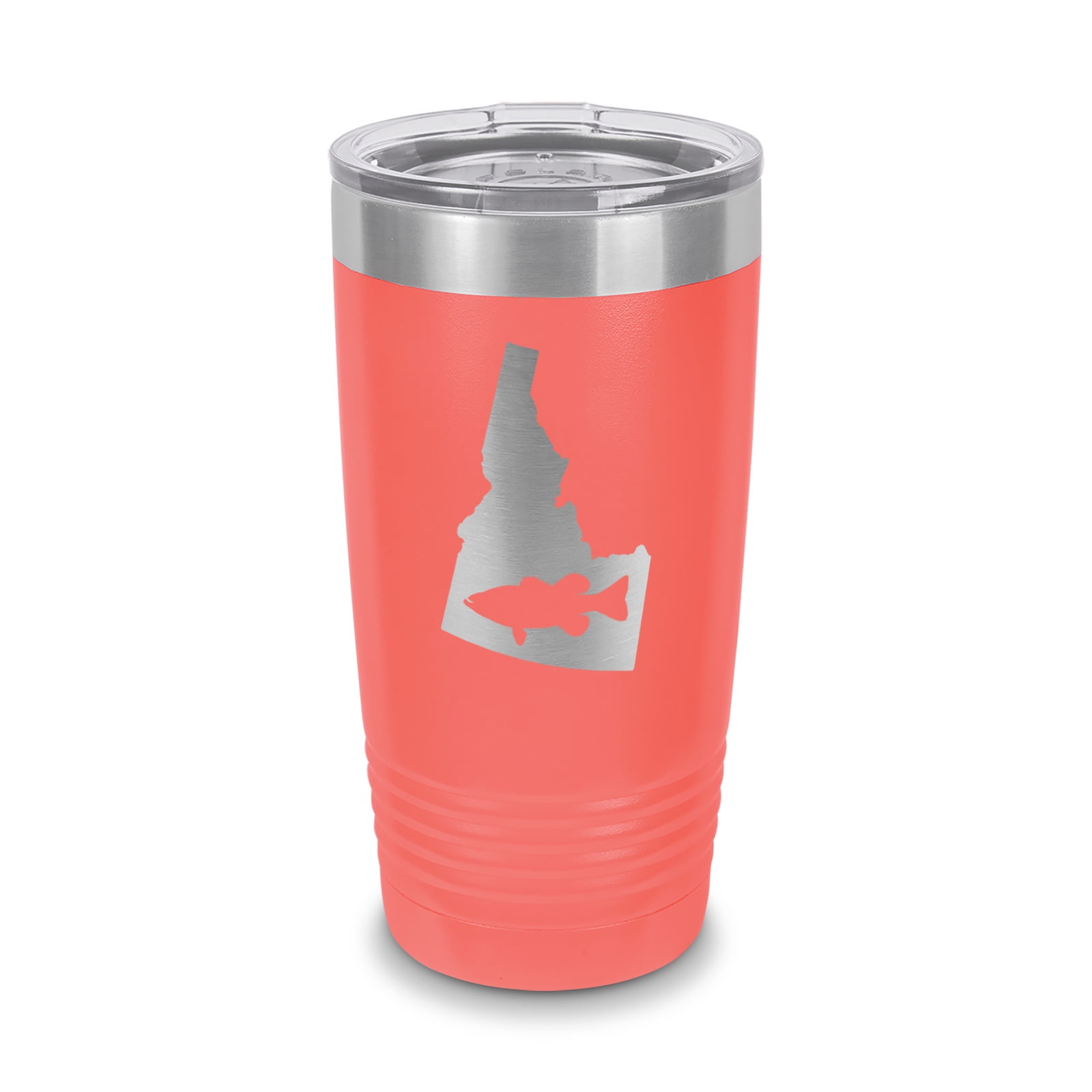 LaserGram Personalized Tumbler – 20oz Insulated Mug With Bass Fish Engraving 2 thumbnail image