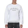 thumbnail image 1 of Idaho, Boise Text. Men Sweatshirt, Male Large, 1 of 4