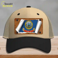 thumbnail image 1 of Idaho Flag Scroll Novelty License Plate Hat Mesh Khaki|Black, 1 of 1