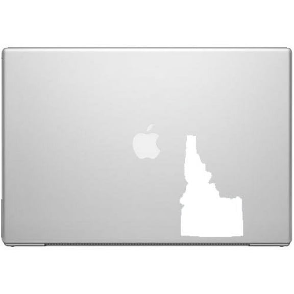 Idaho GEM State Boise Pride Decal Sticker - White 5" Vinyl Decal for Cars, Macbooks, and Other Laptops