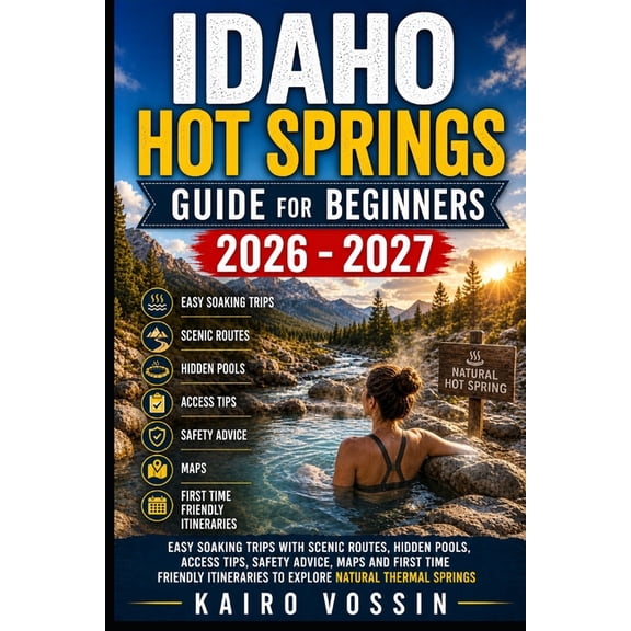 Idaho Hot Springs Guide for Beginners: Easy Soaking Trips with Scenic Routes Hidden Pools Access Tips Safety Advice Maps, (Paperback)