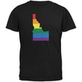 thumbnail image 1 of Idaho LGBT Gay Pride Rainbow Black Adult T-Shirt - Small, 1 of 1
