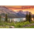thumbnail image 1 of Idaho, Lake and Peaks at Sunset (9x12 Wall Art Print, Home Decor), 1 of 3