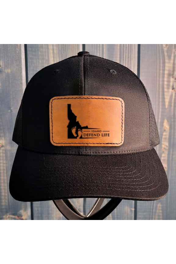 Idaho Leather Patch Hat Pro-Life Hat