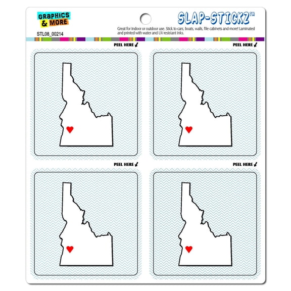 Idaho Love - Heart State Pride SLAP-STICKZ(TM) Premium Sticker