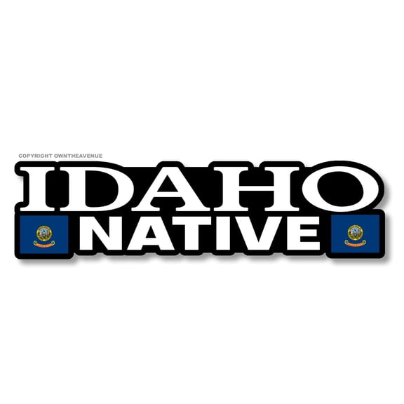 Idaho Native Flag Car Truck Window Bumper Laptop Sticker Decal 6"