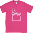 thumbnail image 1 of Idaho Native T-Shirt Funny Humor State Pride Location Gift Tee - Pink, M, 1 of 1