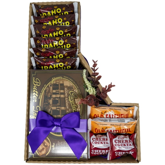 Idaho Nostalgic Chocolates and Candy Variety Pack in Collectible State Gift Box, Made in Idaho!
