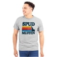 thumbnail image 1 of Idaho Potato Land Spud Muffin Funny Plus Size Crewneck Graphic Tee Shirt Brisco Brands 2X, 1 of 5