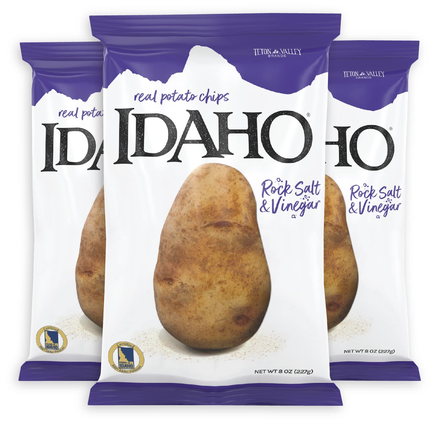 Idaho Salt and Vinegar Potato Chips Real Idaho Potato Chips Dusted