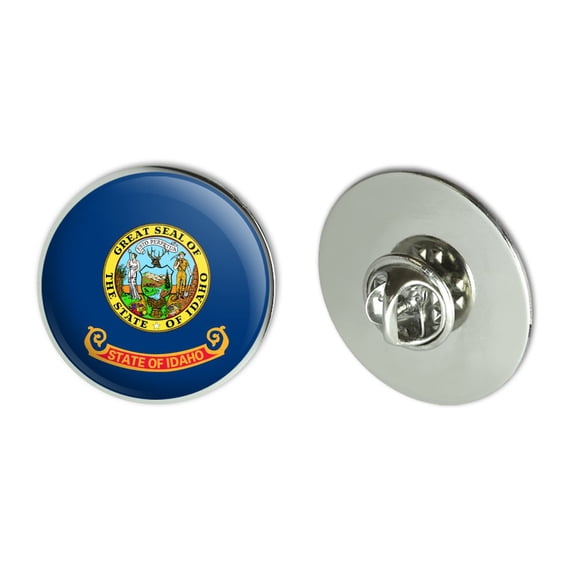 Idaho State Flag Metal 1.1" Tie Tack Hat Lapel Pin Pinback