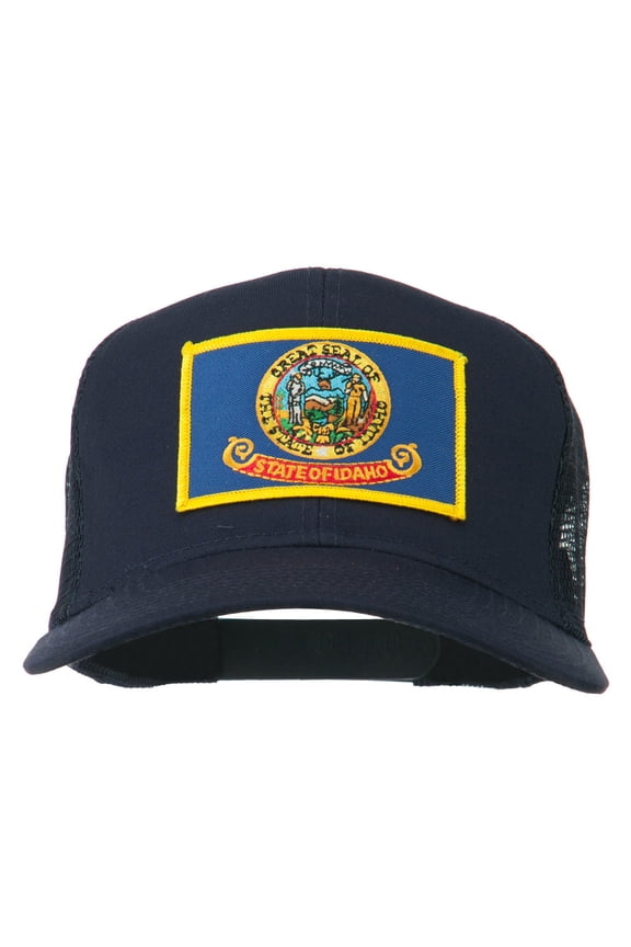Idaho State Flag Patched Mesh Cap - Navy OSFM