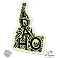 thumbnail image 1 of Idaho State Shape Cute Letters Native Local - 5" Vinyl Sticker - For Car Laptop I-Pad - Waterproof Decal, 1 of 1