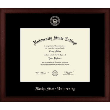 Idaho State University Diploma Frame, Document Size 11" x 8.5"