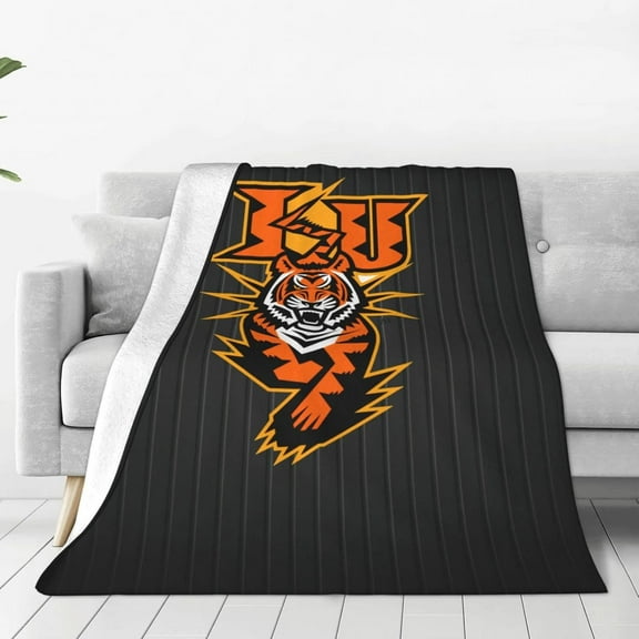 Idaho State University Fleece Blanket, Very Soft Microfiber Flannel Blanket for Couch Warm and Cozy for All Seasons