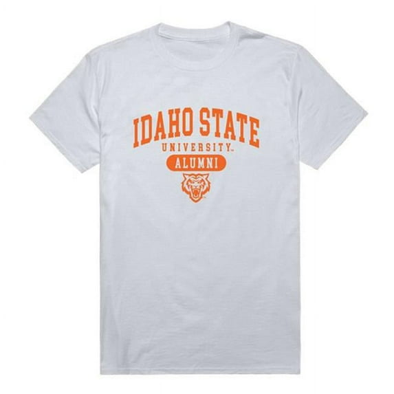 Idaho State University Men Alumni T-Shirt, White - Small