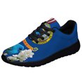 thumbnail image 1 of Idaho Stte Mtn Bluebird and Syringa Flower Shoes Sneakers Black Size 5, 1 of 7