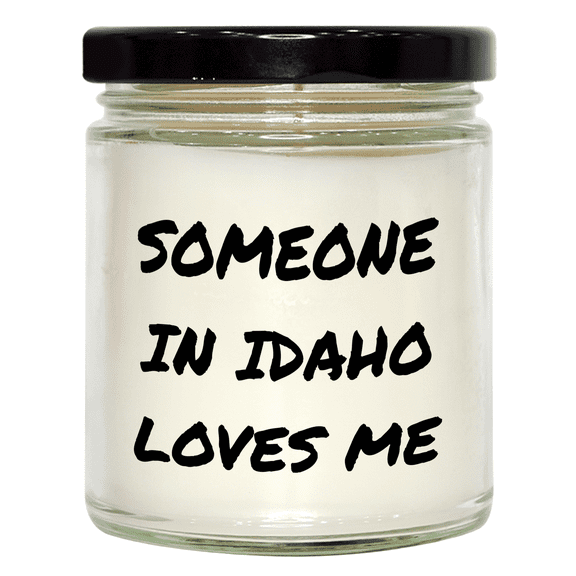 Idaho Sweet Treats: Someone in Idaho Loves You 9oz Vanilla Soy Candle Gifts for Mom's Special Day
