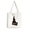 thumbnail image 1 of Idaho The United States Of America Map Tote Canvas Bag Shopping Satchel Casual Handbag, 1 of 3
