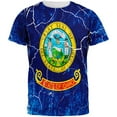thumbnail image 1 of Idaho Vintage Distressed State Flag All Over Mens T Shirt Multi LG, 1 of 2