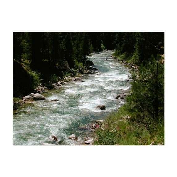 Idaho Whispers of the Sawtooth Iron Creek - Stanley Idaho Photography Nature Landscape Wilderness Scenic Water Forest Unframed Wall Art Print 16 x 20 inches