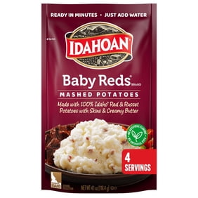 Idahoan Baby Reds Mashed Potatoes, 4.1 oz Pouch