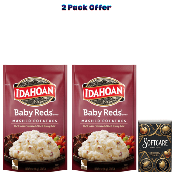 Idahoan Baby Reds Mashed Potatoes, 4.1 oz