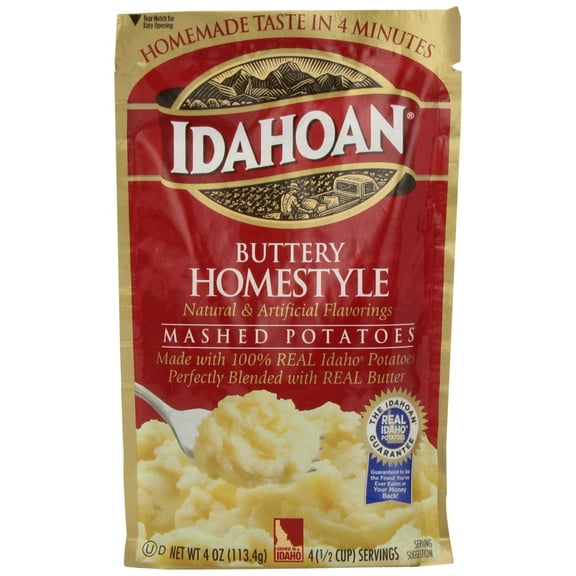 Idahoan Baby Reds Mashed Potatoes 4. Oz Pouch (Pack of 3)