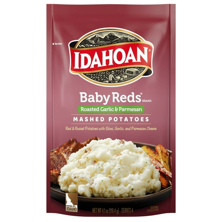 Idahoan Baby Reds w Roasted Garlic Parm Mashed Potatoes Walmart