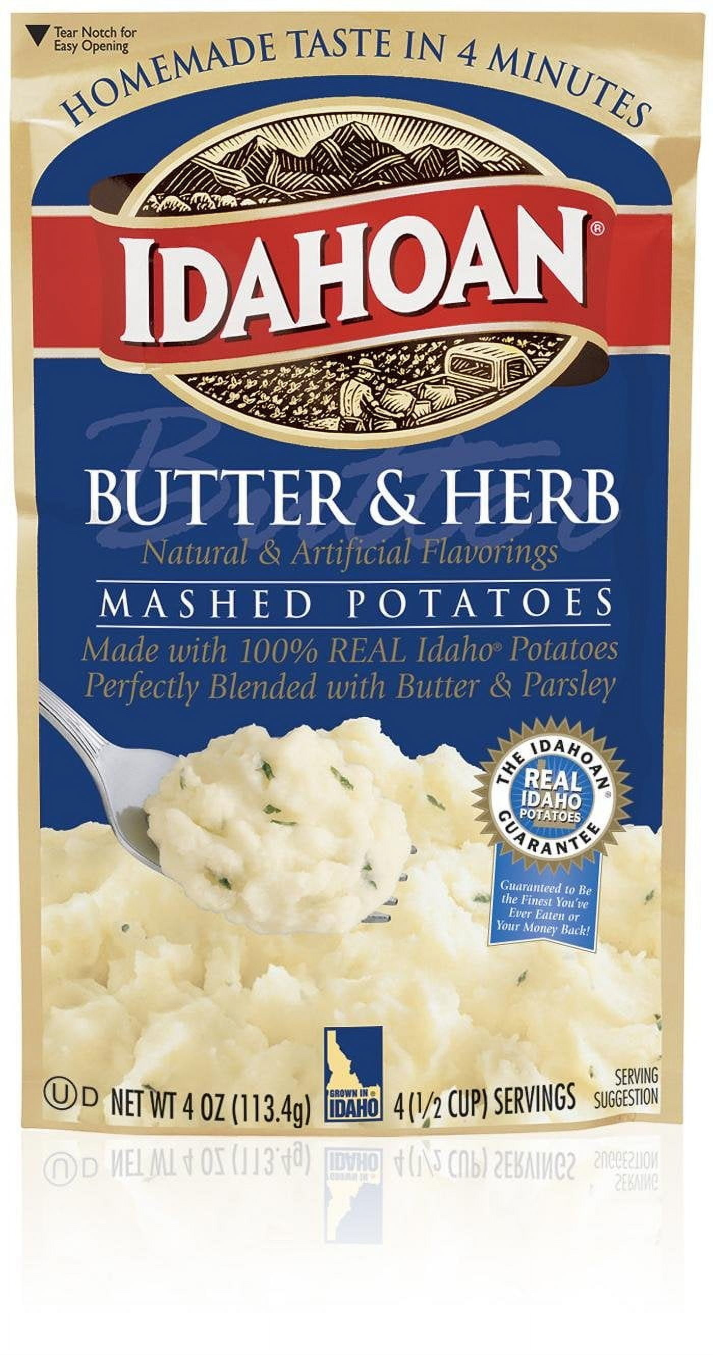 Idahoan Butter & Herb Mashed Potatoes 4 oz. (Pack of 5)