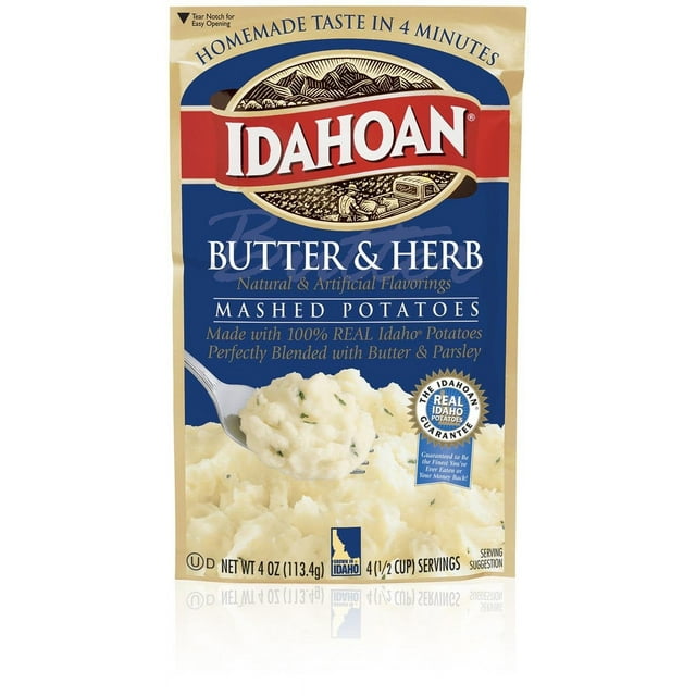 Idahoan Butter & Herb Mashed Potatoes 4 oz. (Pack of 60)